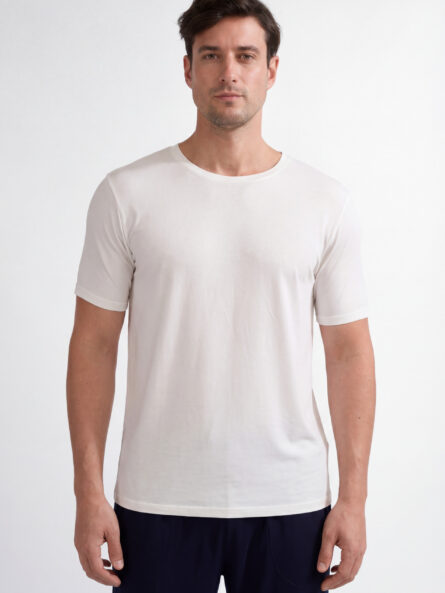 Modal Crew Neck T-Shirt - Image 4